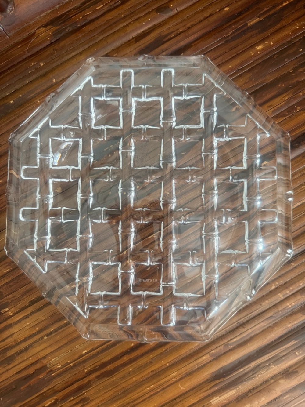 Tiffany & Co. Bamboo Collection Octagon Serving Plate - Approx.  8”